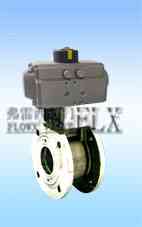 AT两通气动对夹球阀