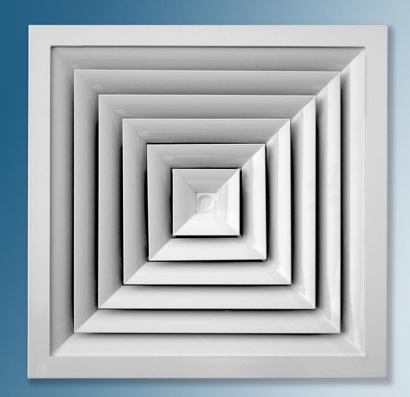 方形穿管散流器