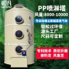 PP喷淋塔废气处理设备环保工业除雾除尘水喷淋旋流洗涤净化塔